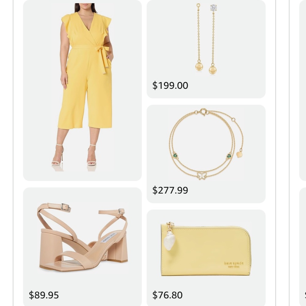 Tommy Hilfiger Yellow V-Neck Jumpsuit - Picture 10 of 10